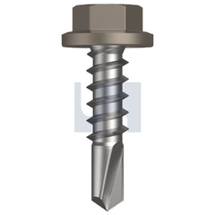 Hobsons - #14-10 x 25 - Gully - Metal SDS Flanged Hex Head - Class 4 - Qty 1000 | TGUM4FH1410025