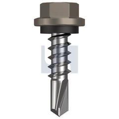 Hobsons - #14-10 x 25 Gully - Cl4 As3566 Metal Sds Hex Head + Washer | Q327-Gu (Pack Of 1000)