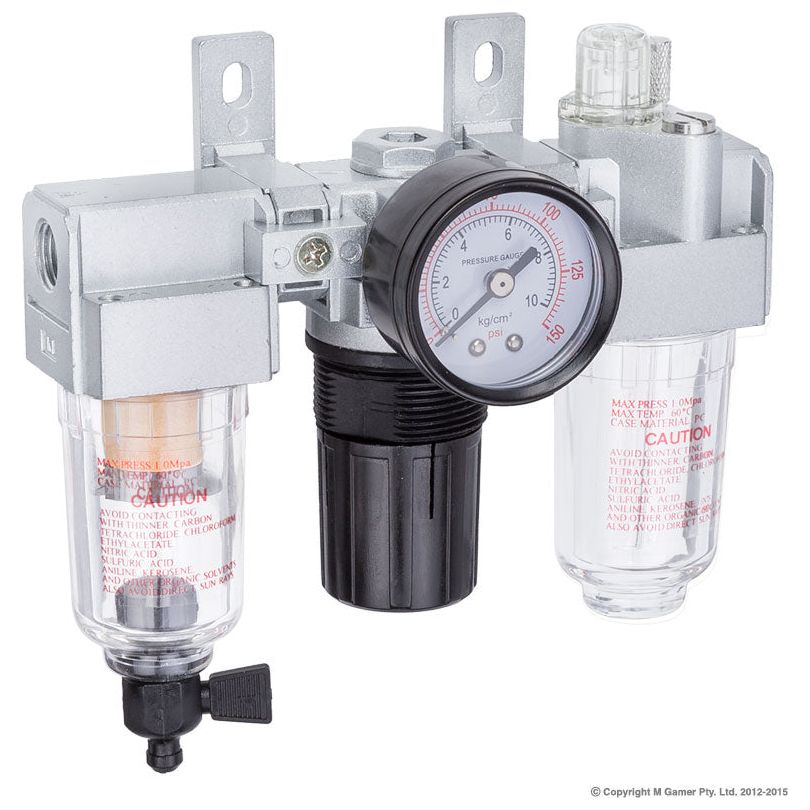 Geiger - Min Control Unit 1/4" Filter Regulator & Lubricator | THBC202