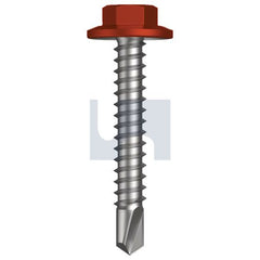 Hobsons - #12-14 x 35 - Headland (Maple) - Metal SDS Flanged Hex Head - Class 3 | THEM3FH1214035