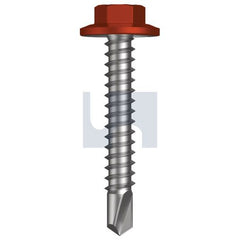 Hobsons - #12-14 x 35 - Headland (Maple) - Metal SDS Flanged Hex Head - Class 4 | THEM4FH1214035