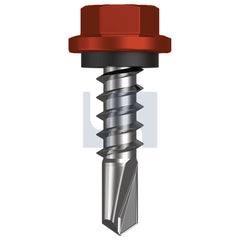 Hobsons - #14-10 x 25 Headland (Maple) -Cl4 As3566 Metal Sds Hex Head + Washer | Q327-He (Pack Of 1000)