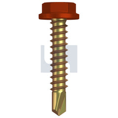 Hobsons - #10-16 x 25 HEADLAND (MAPLE) -ZYP AS3566 METAL SDS FLANGED HEX HEAD | Q507-HE (Pack of 1000)