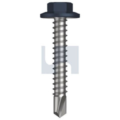 Hobsons - #12-14 x 35 - Ironstone - Metal SDS Flanged Hex Head - Class 3 | TISM3FH1214035