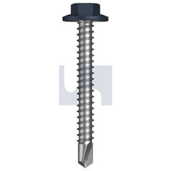 Hobsons - #12-14 x 45 - Ironstone - Metal SDS Flanged Hex Head - Class 4 | TISM4FH1214045