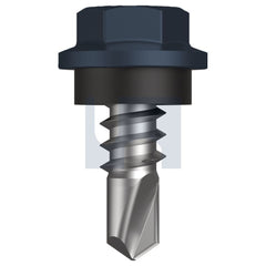 Hobsons - #8-18 x 12 Ironstone - Cl4 As3566 Metal Sds Hex Head + Washer | Q273-Is (Pack Of 1000)