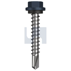 Hobsons - #14-10 x 42 Ironstone - Cl4 As3566 Metal Sds Hex Head + Washer | Q330-Is (Pack Of 1000)