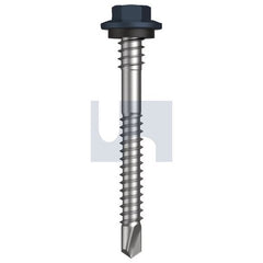 Hobsons - #12-14 x 53 - Ironstone - Metal SDS Hex + Washer + Xgrip - Class 4 | TISM4XH1214053