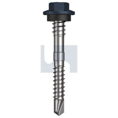 Hobsons - #12-14 x 48 - Ironstone - + Scratchguard Metal SDS Hex + Washer + Xgrip - Class 4 | TISM4XS1214048