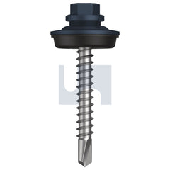 Hobsons - #14-10 x 53 - Ironstone - Metal SDS Cyclone - Multiseal - Class 4 | TISM4YM1410053