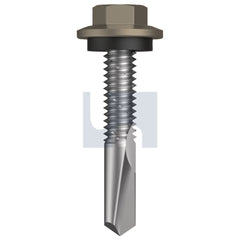 Hobsons - #12-24 x 32 Jasper (Sorrell) -Cl4 As3566 S500 Sds Hex Head + Washer | Q486-Ja (Pack Of 1000)