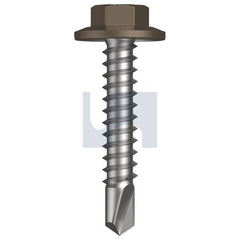 Hobsons - #12-14 x 30 - Jasper (Sorrell) - Metal SDS Flanged Hex Head - Class 4 | TJAM4FH1214030