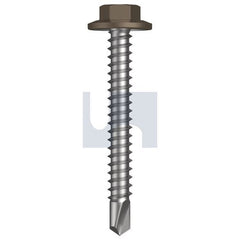Hobsons - #12-14 x 45 - Jasper (Sorrell) - Metal SDS Flanged Hex Head - Class 4 | TJAM4FH1214045
