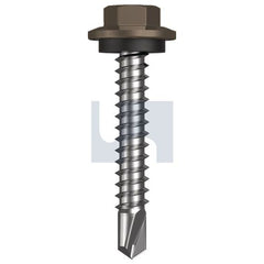 Hobsons - #12-14 x 35 - Jasper (Sorrell) - Metal SDS Hex Head + Washer - Class 4 | TJAM4SH1214035