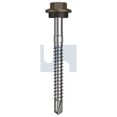 Hobsons - #12-14 x 55 - Jasper (Sorrell) - + Scratchguard Metal SDS Hex Head + Washer - Class 4 | TJAM4SS1214055