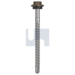 Hobsons - #12-14 x 75 - Jasper (Sorrell) - + Scratchguard Metal SDS Hex Head + Washer - Class 4 | TJAM4SS1214075