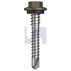 Hobsons - #12-14 x 37 - Jasper (Sorrell) - Metal SDS Hex + Washer + Xgrip - Class 4 | TJAM4XH1214037
