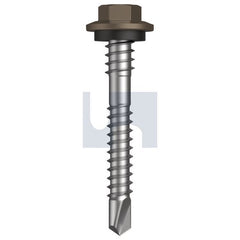 Hobsons - #12-14 x 43 - Jasper (Sorrell) - Metal SDS Hex + Washer + Xgrip - Class 4 | TJAM4XH1214043