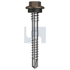 Hobsons - #12-14 x 48 - Jasper (Sorrell) - + Scratchguard Metal SDS Hex + Washer + Xgrip - Class 4 | TJAM4XS1214048