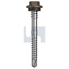 Hobsons - #12-14 x 55 - Jasper (Sorrell) - + Scratchguard Metal SDS Hex + Washer + Xgrip - Class 4 | TJAM4XS1214055