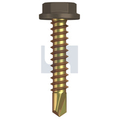 Hobsons - #10-16 x 25 JASPER (SORRELL) -ZYP AS3566 METAL SDS FLANGED HEX HEAD | Q507-JA (Pack of 1000)