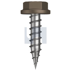 Hobsons - #10-12 x 20 JASPER (SORRELL) -CL4 AS3566 NEEDLE PT SDS FLANGED HEX | Q150-JA (Pack of 1000)