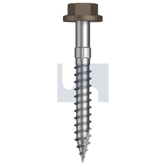 Hobsons - #14-10 x 50 - Jasper (Sorrell) - + Scratchguard Type 17 Flanged Hex Head - Class 4 - Qty 1000 | TJAW4FS1410050