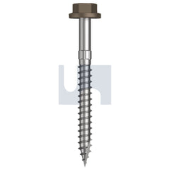 Hobsons - #14-10 x 65 - Jasper (Sorrell) - + Scratchguard Type 17 Flanged Hex Head - Class 4 - Qty 500 | TJAW4FS1410065