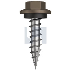 Hobsons - #12-11 x 25 JASPER (SORRELL) -CL4 AS3566 TYPE 17 HEX HEAD + WASHER | Q600-JA (Pack of 1000)