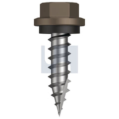 Hobsons - #14-10 x 25 Jasper (Sorrell) -Cl4 As3566 Type 17 Hex Head + Washer | Q615-Ja (Pack Of 1000)