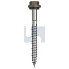 Hobsons - #14-10 x 65 Jasper (Sorrell) -Cl4 As3566 + Scratchguard Type 17 Hex Head + Washer | Q630-Ja (Pack Of 500)