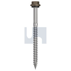 Hobsons - #14-10 x 90 Jasper (Sorrell) -Cl4 As3566 + Scratchguard Type 17 Hex Head + Washer | Q640-Ja (Pack Of 250)