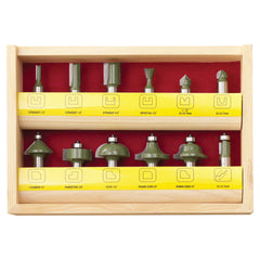 Carbitool - Router Bit Set 12 Piece - 1/2 Shk Tct | TKIT-12-1/2