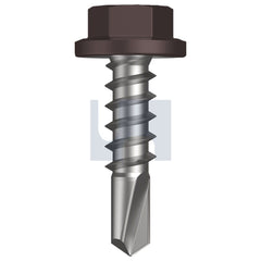Hobsons - #14-10 x 25 - Loft - Metal SDS Flanged Hex Head - Class 4 - Qty 1000 | TLOM4FH1410025
