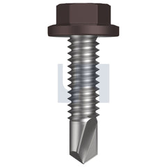 Hobsons - #14-20 x 25 - Loft - Metal SDS Flanged Hex Head - Class 4 - Qty 1000 | TLOM4FH1420025