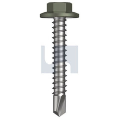 Hobsons - #12-14 x 35 - Mangrove - Metal SDS Flanged Hex Head - Class 3 | TMAM3FH1214035