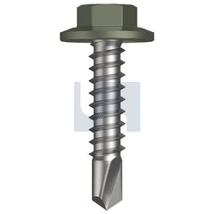 Hobsons - #12-14 x 25 - Mangrove - Metal SDS Flanged Hex Head - Class 4 | TMAM4FH1214025