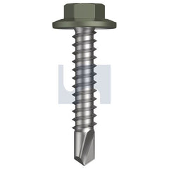Hobsons - #12-14 x 30 - Mangrove - Metal SDS Flanged Hex Head - Class 4 | TMAM4FH1214030