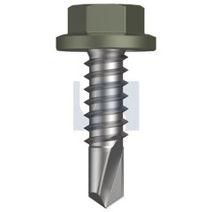 Hobsons - #14-14 x 22 - Mangrove - Metal SDS Flanged Hex Head - Class 4 | TMAM4FH1414022