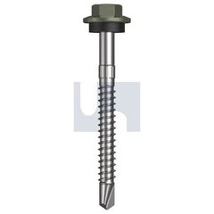 Hobsons - #12-14 x 55 - Mangrove - + Scratchguard Metal SDS Hex Head + Washer - Class 4 | TMAM4SS1214055