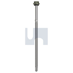 Hobsons - #14-14 x 150 Mangrove - Cl4 As3566 + Scratchguard Metal Sds Hex Head + Washer | Q270-Ma (Pack Of 250)