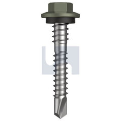 Hobsons - #12-14 x 37 - Mangrove - Metal SDS Hex + Washer + Xgrip - Class 4 | TMAM4XH1214037
