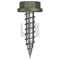 Hobsons - #10-12 x 20 MANGROVE - CL4 AS3566 NEEDLE PT SDS FLANGED HEX | Q150-MA (Pack of 1000)