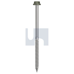 Hobsons - #14-10 x 125 - Mangrove - + Scratchguard Type 17 Flanged Hex Head - Class 4 - Qty 250 | TMAW4FS1410125