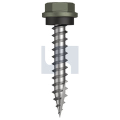 Hobsons - #10-12 x 30 MANGROVE - CL4 AS3566 TYPE 17 HEX HEAD + WASHER | Q596-MA (Pack of 1000)