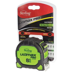 Sterling - 8m Ultimax Pro Tape Measure Easyread: Metric Magnetic Hook | TMFXE8027