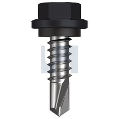 Hobsons - #14-14 x 22 - Monument - Metal SDS Hex Head + Washer - Class 4 | TMOM4SH1414022