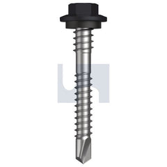 Hobsons - #12-14 x 43 - Monument - Metal SDS Hex + Washer + Xgrip - Class 4 | TMOM4XH1214043