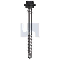 Hobsons - #12-14 x 68 - Monument - + Scratchguard Metal SDS Hex + Washer + Xgrip - Class 4 | TMOM4XS1214068