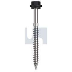 Hobsons - #14-10 x 75 Monument - Cl4 As3566 + Scratchguard Type 17 Hex Head + Washer | Q635-Mo (Pack Of 500)